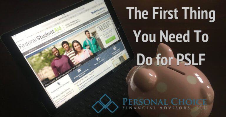 piggy bank on internet looking up PSLF